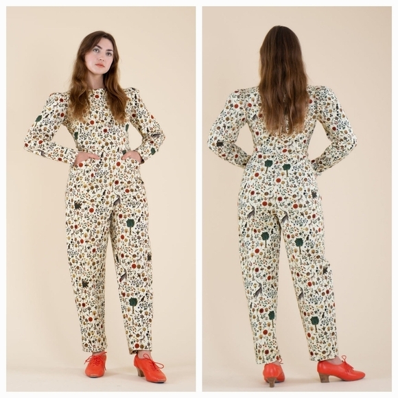 Samantha Pleet Pants - Samantha Pleet Empress Jumpsuit in Ivory Illuminated size 18 NWT